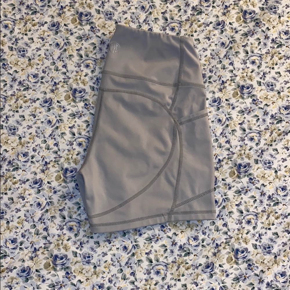 Til You Collapse Intensity Heart Booty shorts Grey